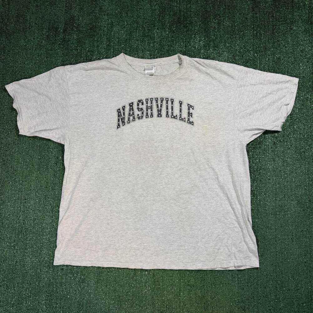 Anvil Y2K Nashville Crystal Varsity Arch T-Shirt XXL